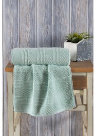 Resim Varol Lavin %100 Premium Cotton El Havlusu 50x90cm Yeşil-50x90cm Yeşil 