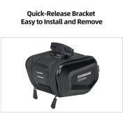 Resim Pazly Bisiklet Çantası, Dağ Ve Yol Bisikleti İçin Sert Kabuklu Hızlı Eyer Çantası, Çok Renkli Çok Renkli 