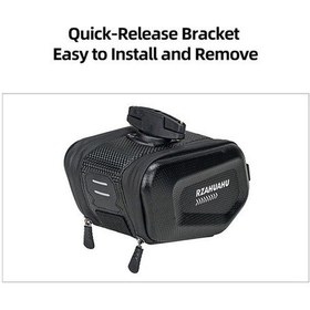 Resim Pazly Bisiklet Çantası, Dağ Ve Yol Bisikleti İçin Sert Kabuklu Hızlı Eyer Çantası, Çok Renkli Çok Renkli 