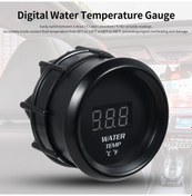 Resim Kosona 52mm Evrensel Araçlar İçin Lcd Su Sıcaklığı Göstergesi, 12v, 20-120 C/68-248 F Aralığı, C/ F Dönüşümü Ve Alarm Özelliği 