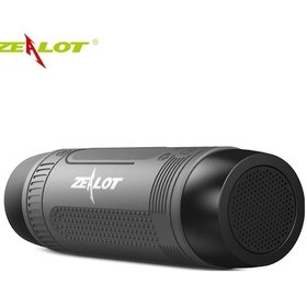 Resim Springsun Zealot S1 Gri Taşınabilir Bluetooth Hoparlör Kablosuz Bisiklet Hoparlörü Fm Radyo Açık Hav 