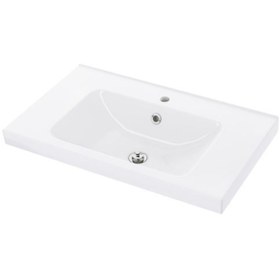 Resim HOMHET Odensvık, Tekli Lavabo, 80x49x6 Cm, Beyaz 