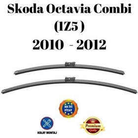 Resim Skoda Octavia Combi 1z5 2010 2011 2012 Uyumlu Ön Cam Silecek Süpürgesi Takımı 600/400mm Silbak Sb2419a 