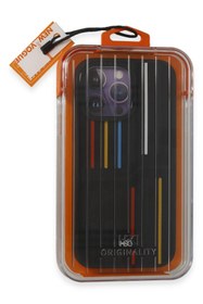 Resim HDD iPhone 14 Pro Max Kılıf HBC-221 Roma Telefon Kılıfı - Kahverengi 