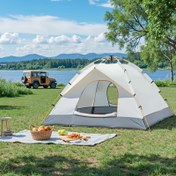Resim ALPACA OUTDOORS Hızlı Kurulumlu Çadır Fiberglass Direklerle - Çift Katman İzolasyon & Sivrisinek Ağı, Açık Hava Maceraları için Hafif Geniş Aile Kamp Çadırı, Beyaz (2 Model Mevcut), Kamp İçin Çadırlar, Macera Ekipmanı, Taşınabilir Barınak, Sağlam Destek, Taşınabilir Kanopi, Doğa Severler, Piknik Barınağı, Nefes Alabilen Ağ, Yüksek Yoğunluklu Ağ, Hafta Sonu Kampçıları 