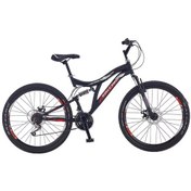 Resim Salcano Hector 24 Mekanik Disk Fren 21 Vites Koyu Gri Mavi Çocuk Dağ Bisikleti Gri - Mavi - Siyah 