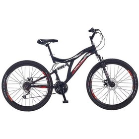 Resim Salcano Hector 24 Mekanik Disk Fren 21 Vites Koyu Gri Mavi Çocuk Dağ Bisikleti Gri - Mavi - Siyah 