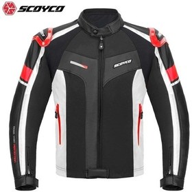 Resim Scoyco Jk152- 4 Mevsim Mont Kırmızı/siyah 