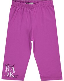 Resim Civil Girls Kız Çocuk Back Baskılı 10-13 Yaş Tayt - Lila - Hiper Mor / 10-11 Yaş 