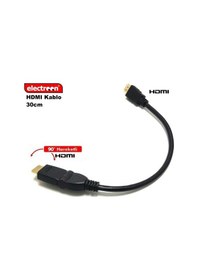 Resim Electroon 30Cm Hdmi Kablo 90Derece Hareketli 