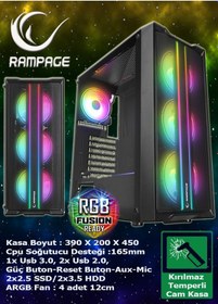 Resim Warbox Tiger Xeon X5650 16 GB 256 GB SSD + 250 GB HDD RX580 8 GB 24" W10P Masaüstü Bilgisayar 