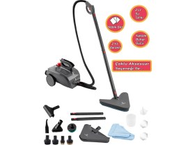Resim Özbience Çok Fonksiyonlu Güçlü Buharlı Temizleyici Makinesi + Yedek Bez Hediye 