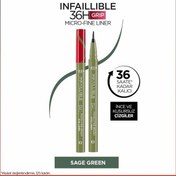 Resim L'Oreal Paris Infaillible 36H Grip Micro Fine Eyeliner - 05 Sage Green 