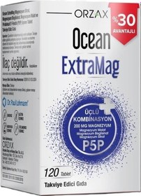 Resim Orzax Ocean Extramag Takviye Edici Gıda 120 Tablet 