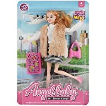 Resim Angelbaby Seyahat Bebekleri Seri 2 Kare Desen Etekli 