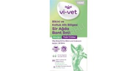 Resim 3 Adet Vi-Vet Sir Ağda Bandı Azulen 20'li ( Koltuk Altı ve Bikini ) 
