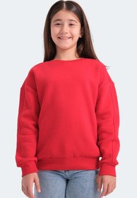 Resim Slazenger LOGAN Kız Çocuk Kırmızı Sweatshırt 