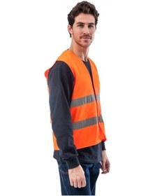 Resim Ikaz Yeleği Turuncu, Işçi Tip Ikaz Yeleği 