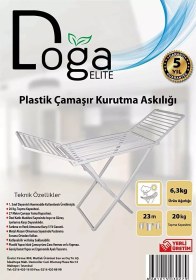 Resim Elıte Plastik Çamaşır Kurutma Askılığı Doğa