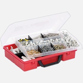 Resim Wisent Organizer 3, 6/8 Bölümeneli, Kırmızı 