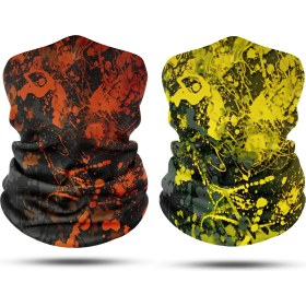 Resim Dair Aksesuar 2'li Set Boyunluk Erkek Boyunluk Kadın Boyunluk Motosiklet Boyunluk Maske Balaklava Outdoor Maske 