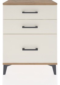 Resim Arges Komodin 3 Çekmeceli 60x30x80 Çam-aytaşı Atlas Çam 