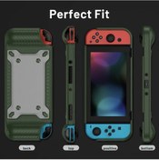 Resim Cloud011 Nintendo Switch Oled Yeşil Şok Emici Taşınabilir Koruyucu Kılıf Manyetik Kart Yuvalı 