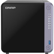 Resim Qnap TS-432X-4G007 4GB 10TBHDD 4x3.5" SATA Desteği RAID(0) NAS Depolama Ünitesi 