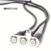 Resim KarstCave LED Motosiklet Anahtarı AÇIK-KAPALI Far Sis Farı Ayarlanabilir Gidona Monte Anahtarlar Düğme DC 12/24V 