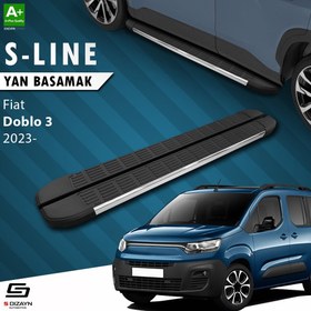 Resim S-Dizayn Fiat Doblo 3 Uzun Şase S-Line Krom Yan Basamak 213 Cm 2023 Üzeri 