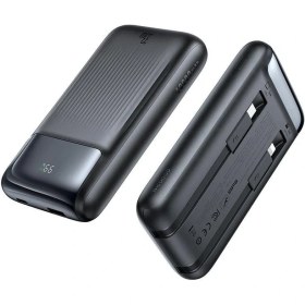 Resim Mcdodo MC-0231 10000 Mah 33W Göstergeli Çift Kablolu Powerbank Siyah 