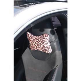 Resim Leopar Kapitone Boyun Yastığı 2 Adet 