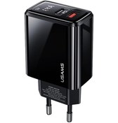 Resim Usams US-CC133 T40 20 W QC3.0 - PD Type-C + USB Dijital Göstergeli Hızlı Şarj Cihazı 