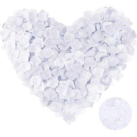 Resim Beyaz Renk Gül Yaprağı - 5 Paket 500 Adet 