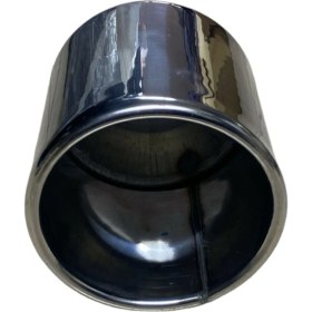 Resim Krom Yuvarlak Model 120 mm Tekli Egzoz Ucu | Paslanmaz Çelik & Şık Tasarım 