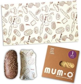 Resim MUM.O Dev Boy (1 Adet) - Tekrar Kullanılabilen Balmumlu Yiyecek Saklama Kumaşı 