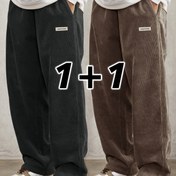 Resim Erkekler için Keten Korduroy Overall Set - %100 Polyester Esnek Olmayan Düz Renkli Normal Uzunluk Tüm Mevsim Pantolon, Cep ve Esnek Bel ile Sokak Giyimi, Hafta Sonu ve Açık Hava Aktiviteleri için Geniş Uyumlu 
