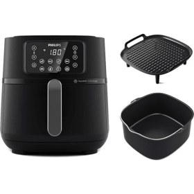 Resim Philips Airfryer Xxl Connected, 7,2l (1,4 Kg), Rapid Air Teknolojisi, Pişirme ve Izgara Aksesuarları, Homeıd Uygulaması, 1,4kg Kapasiteli Sepet, HD9285/96 