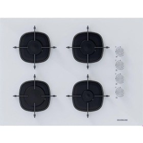 Resim Silverline CS5665W01 - 3490 Oslo Beyaz Cam Ankastre Set 