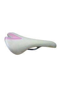 Resim Fizik Sele Vitesse Hıght Performance Kelepçesiz 260mm 150mm Beyaz Pembe Beyaz 