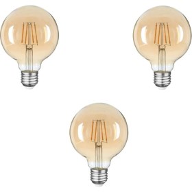 Resim Heka LED Filament Rustik Ampul 6W Gün Işığı - 3 Adet 
