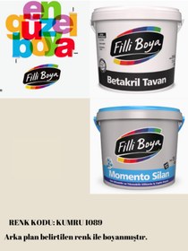 Resim Filli Boya Momento Silan Silinebilir 15Lt-20Kg-Filli Boya Yüksek Örtücü Tavan Boyası 17.5Kg 
