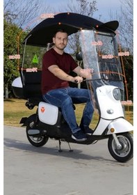 Resim Siyah Renk Motorsiklet Tentesi 