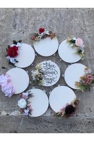 Resim Bontex Beyaz Kırmızı Güllü Gelin Tefi – Kına Eğlence Aksesuarı 