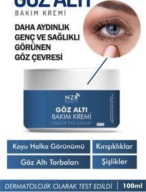 Resim NZR BEAUTY Gözaltı torba, morluk giderici ve koyu halka karşıtı nemlendirici göz altı aydınlatıcı krem 100 ml 