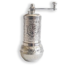 Resim BAZAAR 4 Nostaljik Baharat Değirmeni Gümüş Rengi 