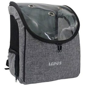 Resim Lepus Kedi ve Küçük Irk Köpek Sırt Çantası - Gri 