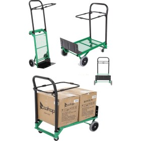 Resim Deko Turkey Yükseklik Ayarlı Çok Fonksiyonlu Portatif Katlanır Koli Yük Paket Taşıma El Arabası 100KG Platform Tipli Model 