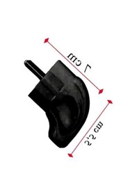 Resim Siyah Monoblok Topraklı Erkek Fiş - 10a 