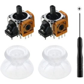 Resim Şeffaf-jcd 3d Analog Joystick Çubuk Sensör Modülü Ps5 Denetleyicisi Için Potansiyometreler Thumbstick 